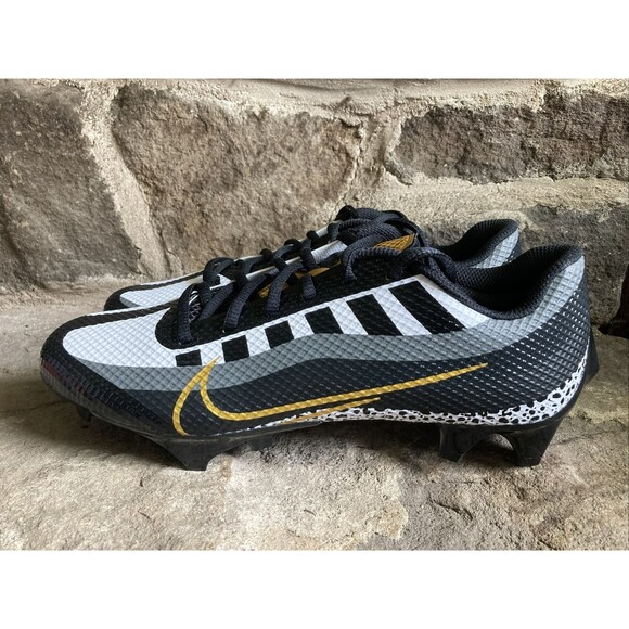 Nike Vapor Edge Speed 360 Football Cleats White/Gold/Black DQ5110-002 Men Sz 7.5 - Picture 1 of 7